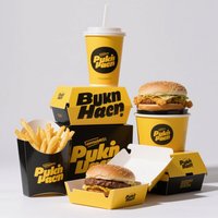 Emballages alimentaires en papier jetables personnalisés pour frites, boîtes à ailes de poulet, boîtes à hamburgers, boîtes à emporter pour la restauration rapide