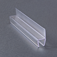 Vente flash : Joint d'étanchéité en polycarbonate H-Jamb à 180 degrés pour porte de douche en verre