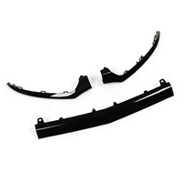 3 pièces de garnitures inférieures de pare-chocs avant noir brillant de remplacement pour Mercedes-Benz Classe C W205 C205 A205