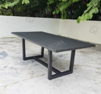 Ensemble de salle à manger pour meubles en fonte d'aluminium Ensemble de salle à manger pour l'extérieur Table et chaises de style moderne Mobilier d'extérieur Chaises de jardin