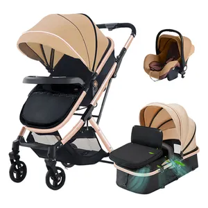 Carrinho de bebê 3 em 1 luxuoso multifuncional dobrável para crianças carrinho de bebê carrinho de viagem carrinho de bebê