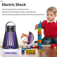 Lampe anti-moustiques électronique LED portable en silicone pour extérieur, attrape-insectes, lampe de camping