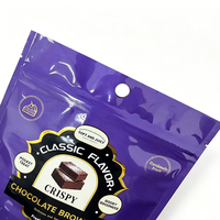 Sachet d'emballage alimentaire personnalisé imprimé brillant, autoportant, avec fermeture éclair, en BOPP, VMPET, PE laminé, avec trou de suspension pour snacks et bonbons, vente en gros