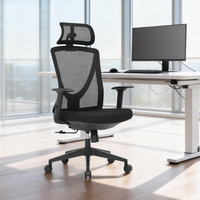 Chaise de bureau ergonomique moderne, vente en gros directe d'usine et chaises de bureau exécutives réglables en maille pour managers, certifiées BIFMA