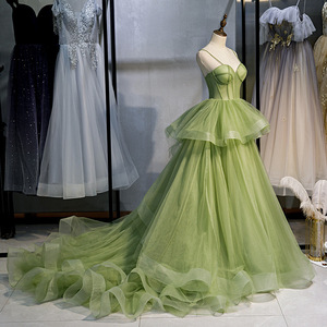 Green Halter Evening Gown Satin Sheath Solid Color Long Dress For Formal Events - Product Image 5