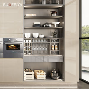 Armoires de cuisine modulaires personnalisées Sofeyia avec options de stratifié et de résine, finition laquée moderne haute brillance, robinet inclus - Product Image 6