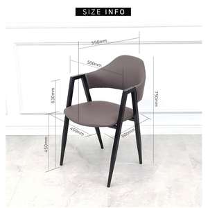 Italian Modern Pu Leather <strong>Dining</strong> Dinner <strong>Chair</strong> for Living Room Kitchen and Restaurant - Product Image 5