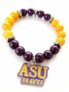 Pulsera con abalorios <span class=keywords><strong>de</strong></span> la universidad HBCU ASU Braves <span class=keywords><strong>de</strong></span> Alcorn State, pulsera con abalorios <span class=keywords><strong>de</strong></span> la universidad JSU <span class=keywords><strong>de</strong></span> Mississippi Valley State, pulsera con abalorios <span class=keywords><strong>de</strong></span> la universidad SU Tiger. - Product Image 3