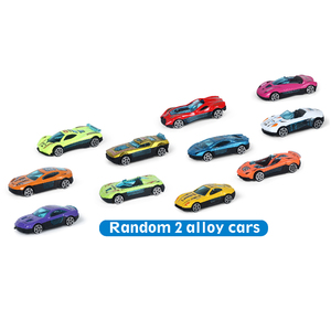 Camión de Juguete Transformable para Niños con 2 Coches de Metal Fundido, Modelo de Coche de Plástico Plegable para Transporte, Regalo para Niño - Product Image 3