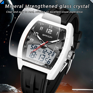 Montre de sport Sanda 6331 pour hommes étudiants, double affichage, étanche, multifonctionnelle, montre électronique de montagne - Product Image 1