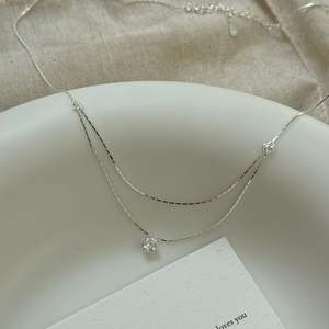 Collar con Colgante de Candado de la Paz en Plata de Ley S925, Estilo Chino Nuevo, de Alta Gama, con Palabras Auspiciosas, Colgante Fino para Clavícula - Product Image 1