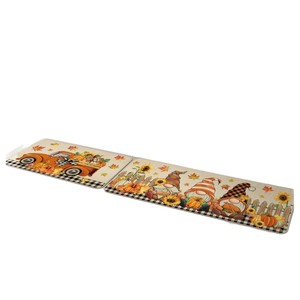 Tapis de sol en velours cristal Temu pour Thanksgiving, rectangulaire, antidérapant, absorbant, ensemble de trois tapis de cuisine à motifs originaux - Product Image 1