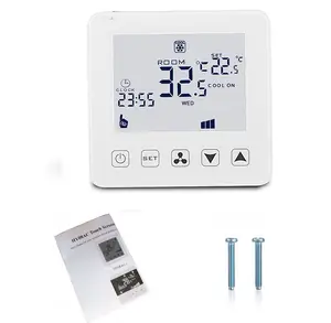Smart Wi-Fi Czarny Wifi Thermostat zentrale Klimaanlage für Gebläse kon vektoren Kühlsystem HY08AC-4 WIFI
