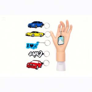 Porte-clés Pvc forme personnalisée Logo 2D caoutchouc souple Porte-clés en caoutchouc Pvc Design créatif Porte-clés en silicone - Product Image 1