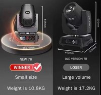 Nouveauté 7R Sharpy Mini 230 faisceau lumière principale mobile haute luminosité grand faisceau projecteur Spot pour la fête DJ Disco