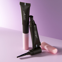 Tube vide pour eyeliner 5g avec pinceau 2 en 1, applicateur à pinceau plat pour eyeliner liquide