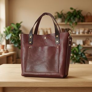 Pochette de mode en cuir véritable pour femme avec fermeture éclair, doubles poignées, sangle unique, personnalisable, capacité 1L, prête pour le voyage - Product Image 2