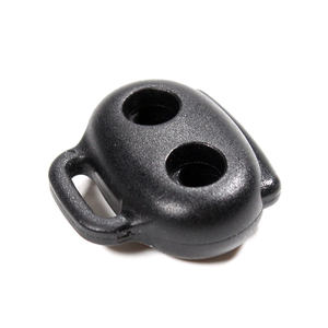 공장 공급 이중 구멍 코드락 스토퍼 플라스틱 조절식 코드락 엔드 스토퍼 의류 스포츠웨어 체육관 바지 신발끈용 - Product Image 3