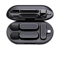Microphone Lavalier sans fil K61 original 2.4G réduction du bruit enregistrement vidéo Mini micro avec boîtier de charge pour IOS Android