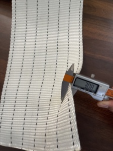 200mm <b>White</b> Polyester Webbing Strap 5:1 Heavy Duty Lifting Belt for Industrial <b>Cargo</b> Securing and Load Restraint - Product Image 2