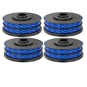 Paquete de 4 cabezales de hilo para cortacésped inalámbrico Ryobi RLT4027 5132002671 RAC123, ligeros y de fácil montaje - Product Image 1
