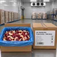 Graad A Halal IQF Diepvries Rode Pruimen Schijfjes Groothandel |   100% natuurlijke verse gesneden pruimen voor jam, bakkerijproducten & smoothies