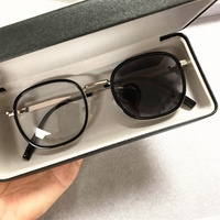 Lunettes Rondes en Métal TR90 pour Femmes et Filles, Myopie, Transparentes Grises Argentées, Photochromiques, Anti-UV400, Anti-Lumière Bleue 2026