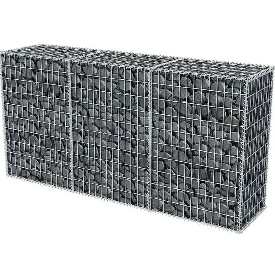 Fabriek Beste Prijs Metalen Gegalvaniseerde Gelaste Gaasmand Gabion Box Steen Kooi Voor Keermuur