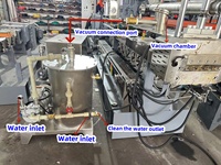 Le plastique recycle la mini extrudeuse multicouche à double vis granulée composant le PVC