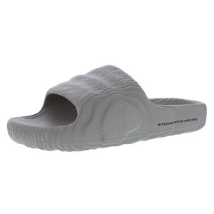 Sandales Adilette 22 pour hommes, marron clair/marron clair/noir, modèle vietnamien à enfiler MSS-HQ4670 |   100% authentique - Product Image 1