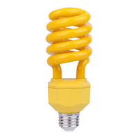 Vente directe d'usine, lampe anti-moustiques 120V E26 FCC CETL ETL 20W 24W, spirale anti-moustiques jaune, lampe CFL à économie d'énergie