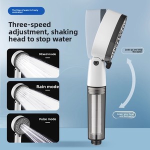 Nuovo Design Moderno: <span class=keywords><strong>Soffione</strong></span> Doccia a <span class=keywords><strong>Parete</strong></span> con Filtro, Pressurizzato e Superpotenziato, con Funzioni di Rimozione del Cloro per Uso Bagno - Product Image 5