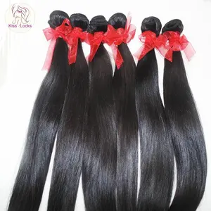 Phänomenale Deluxe Raw Cuticle ausgerichtet Filipino Straight Bundles authentische Einzelsp ender gewebe