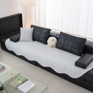 <b>Sofa</b> <b>Cover</b> Ice Silk Geometric Pattern Non-Slip 145-185CM Modern Style Summer 2026 - Product Image 4