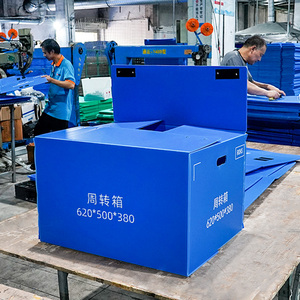 Bán buôn tùy chỉnh các nhà sản xuất <span class=keywords><strong>Polypropylene</strong></span> hộp sóng cho công nghiệp lưu trữ vận chuyển với gấp ráp có nắp đậy - Product Image 5