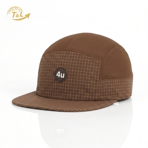 หมวกแก๊ป 4u 5 ชิ้น แบบ Snapback ผ้าฝ้าย 100% ลายตารางสีน้ำตาล ผ้าเดนิม/ผ้าคอร์ดูรอย  แบบ unisex สวมใส่สบาย ปรับขนาดได้  ปักลาย  มีกระเป๋า  ใส่ได้ทุกฤดู - Product Image 1