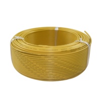 Fil de cuivre massif BV de qualité supérieure / Câble de construction en PVC de 1,5 mm² à 10 mm² jaune pour circuits électriques, conforme RoHS