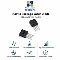 Diode laser verte scellée en plastique SHARP GH15250F8C 520nm 50mW pour module de test de communication par fibre optique télécom