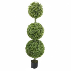 Künstliche Grünpflanze Mailänder Buchsbaumblatt 120CM Vierteilige Geteilte Topfpflanze für Waldlandschaft und Balkonrenovierung - Product Image 6
