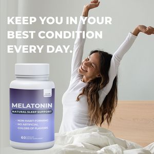 Oazvita Cápsulas <span class=keywords><strong>de</strong></span> Melatonina <span class=keywords><strong>de</strong></span> Marca Privada, Suministro <span class=keywords><strong>de</strong></span> Fábrica, 10MG, Soporte Natural <span class=keywords><strong>para</strong></span> <span class=keywords><strong>Dormir</strong></span>, 60 Piezas, Relajación Corporal, OEM/ODM - Product Image 6
