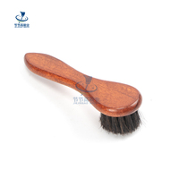 Brosse de nettoyage souple pour chaussures, universelle, en bois naturel, en crin de cheval, légère, durable, écologique, de haute qualité