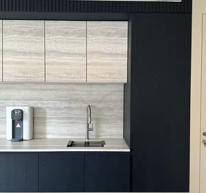 ชุดตู้ครัวสไตล์โมเดิร์นสั่งทำพิเศษ พร้อมไอส์แลนด์หรูหราหินอ่อน ไม้เนื้อแข็ง ดีไซน์ครัวมินิมอลระดับไฮเอนด์ - Product Image 4