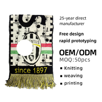 Écharpes de supporter en jacquard acrylique tissé à pois, motif lettre, pour football, hockey sur glace, volleyball, rugby – Vente en gros à prix abordable