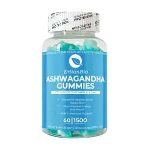 Oem nhãn hiệu riêng Vegan Hữu Cơ Ashwagandha Gaba Gummies cải thiện giấc ngủ vitamin bổ sung