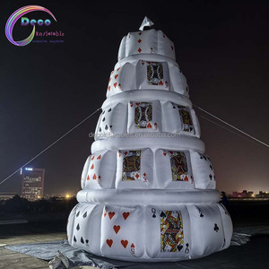 Torre de Póker Inflable Gigante Personalizada de Fábrica con <span class=keywords><strong>Soplador</strong></span>, Adecuada para Decoración de Actividades en Escenarios al Aire Libre y Publicidad - Product Image 4