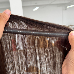 สินค้าขายดี ผมต่อแท้ 100% เวอร์จิ้น เรมี่ แบบมองไม่เห็นรอยต่อ PU Hole Weft  แบบ Double Drawn Injected Butterfly Weft - Product Image 2