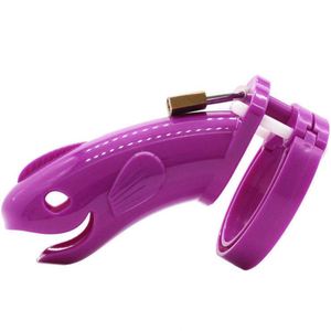 Gabbia di Castità Maschile in Silicone, Giocattoli Sessuali BDSM per Bondage, Gabbia per Pene in Plastica per Sissy - Product Image 2