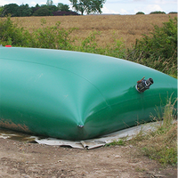 Réservoir de stockage d'eau de 100 000 litres en bâche PVC pour usage industriel extérieur, anti-pollution, portable