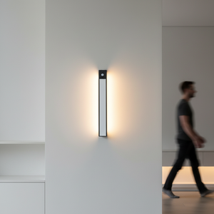 Éclairage sans fil <span class=keywords><strong>sous</strong></span> les armoires, bandes <span class=keywords><strong>LED</strong></span> pour cuisines, placards, étagères, barre lumineuse à détecteur <span class=keywords><strong>de</strong></span> mouvement, intensité réglable, rechargeable, pour meubles - Product Image 1