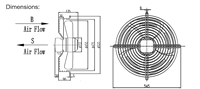 Ventilateur axial industriel à grand volume d'air de 450 mm avec grille de sécurité, idéal pour la ventilation des parkings souterrains